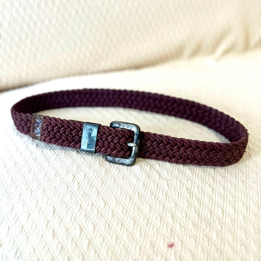 Vintage Braided Leather Belt